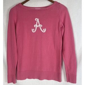 LILLY PULITZER MARIELLE SWEATER A MONOGRAM, SIZE Small